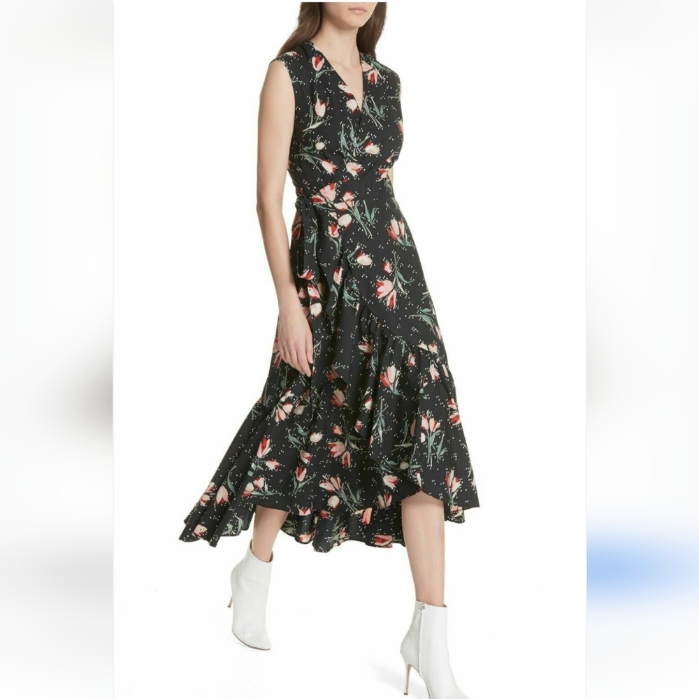 NWT Rebecca Taylor Ikat Wrap Dress Size 2